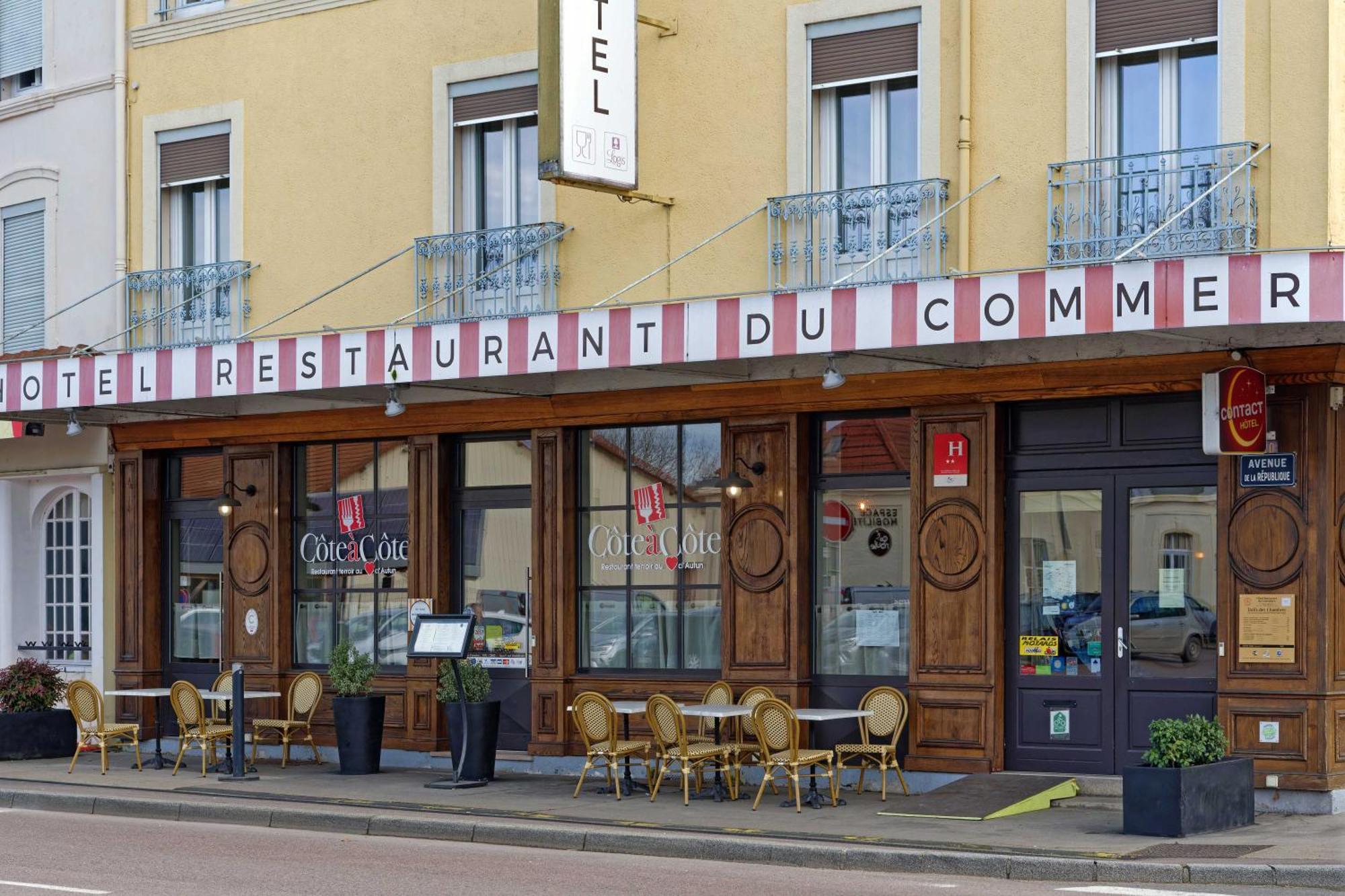 Hotel Le Terminus Et Son Restaurant Cote A Cote Autun Exterior photo